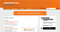 Desktop Screenshot of lebensmittelindustrie.com